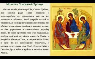 Молитвы василия великого на троицу - православные иконы и молитвы
