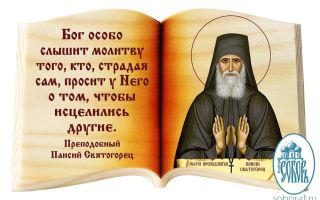 Молитва паисию святогорцу - православные иконы и молитвы