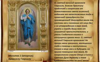 Молитва архангелу гавриилу - православные иконы и молитвы